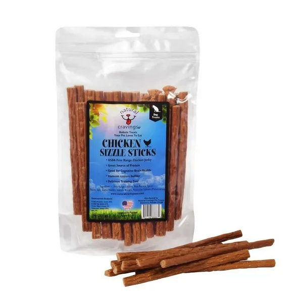 12 oz. Natural Cravings Usa Chicken Sizzle Sticks (Soft Jerky) - Health/First Aid